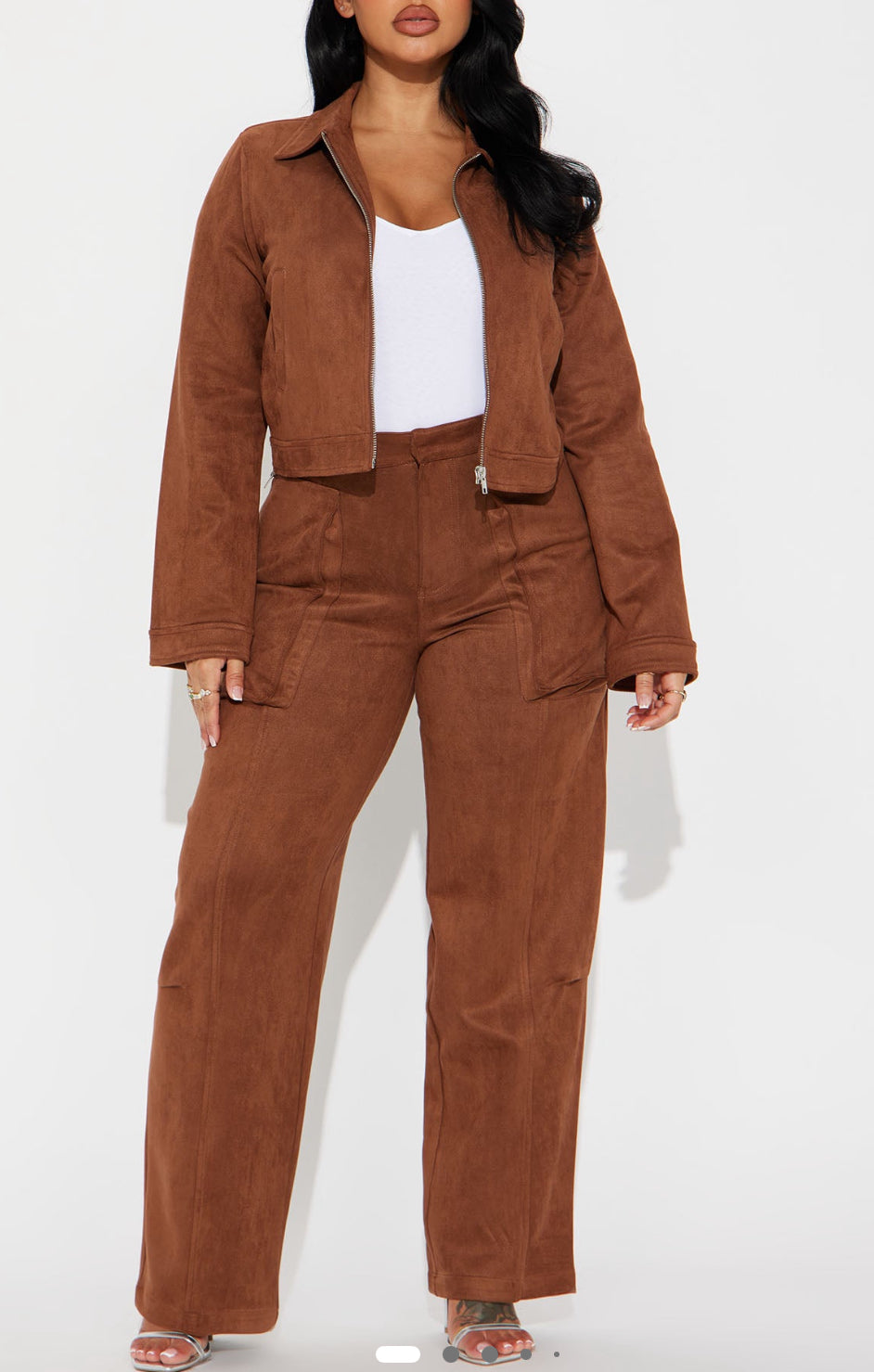 Suede suit