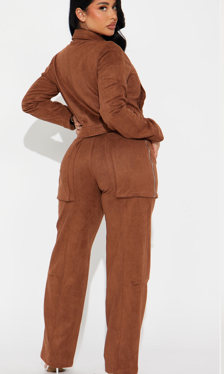 Suede suit