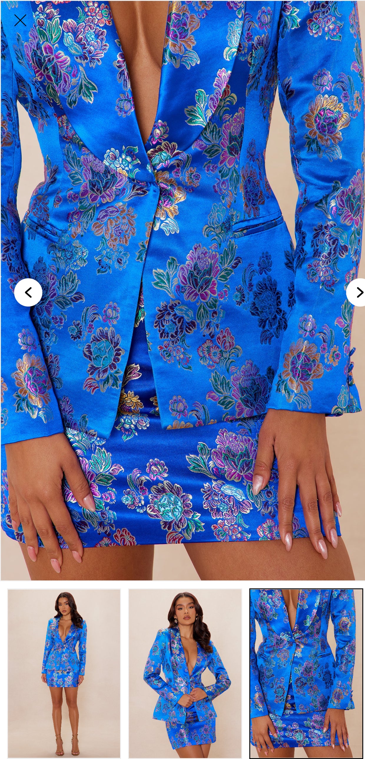 Asian Inspired Blue Suit
